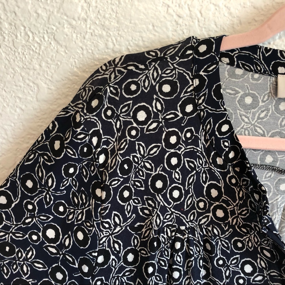 LOFT Long Sleeved Button Down Floral Shirt